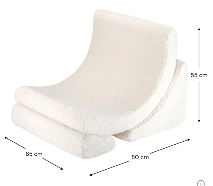 Three-piece Moon Style Kids Foam Chair