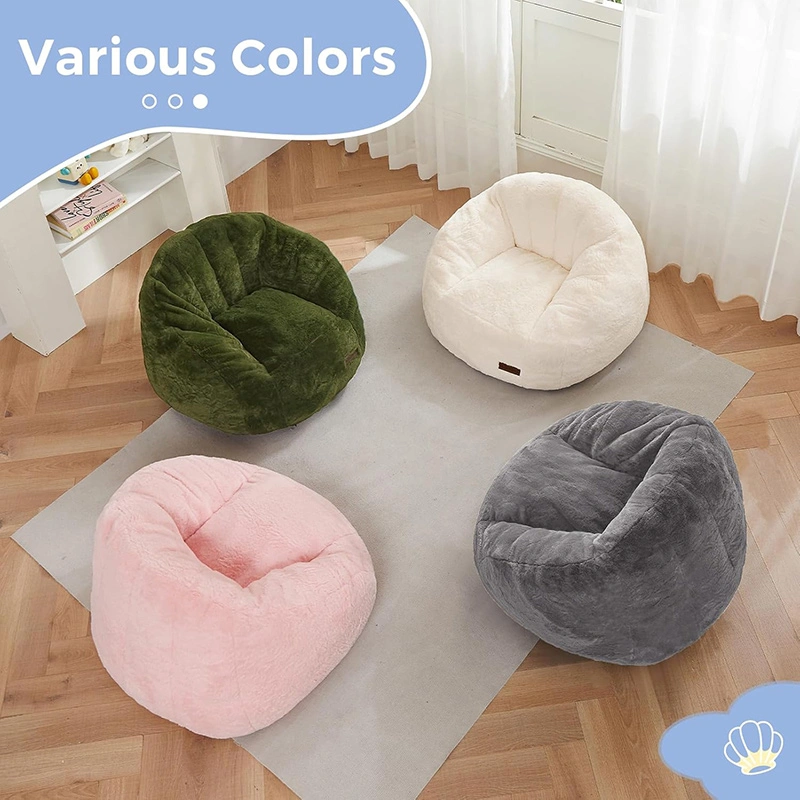 Shell Shaped Kids Bean Bag - Child Playroom Couch