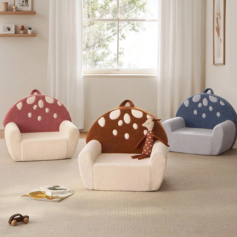Mushroom Shaped Kids Foam Sofa Chair