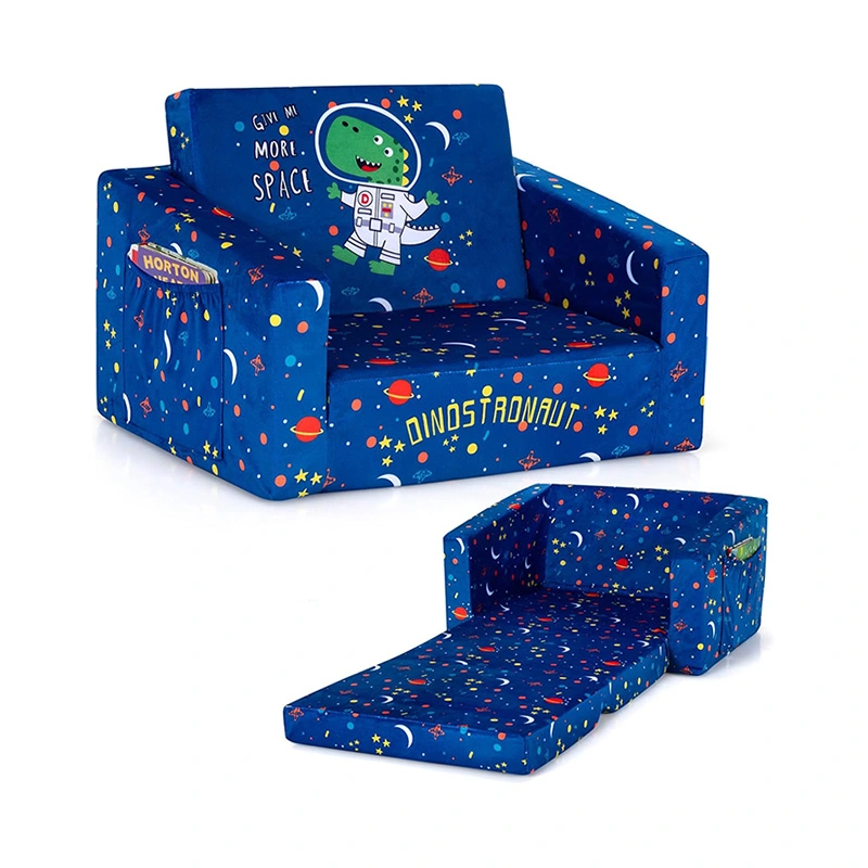 2 in 1 Convertible Foam Kids Sofa