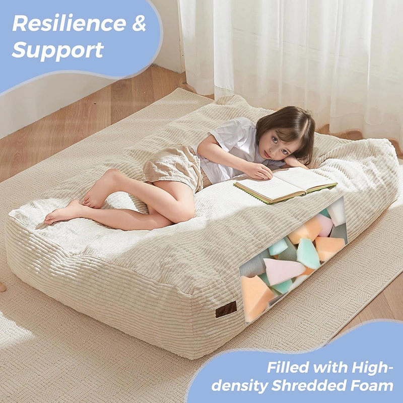 3 in 1 Kids Bean Bag Chair, Floor Sofa Bed and Mattress Lounger