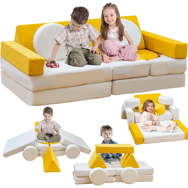 13pcs Toddler Compressible Foam Sofa Blocks
