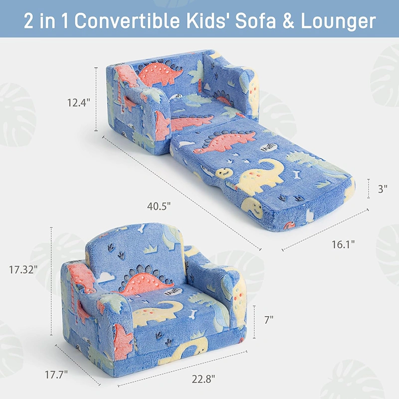 2-in-1 Convertible Kids Sofa Chair and Lounger