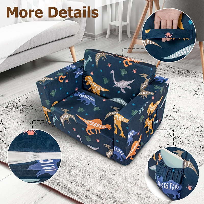 Custom Patterned Foldable Toddler Sofa