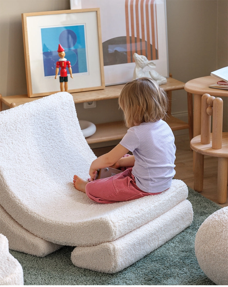 Three-piece Moon Style Kids Foam Chair