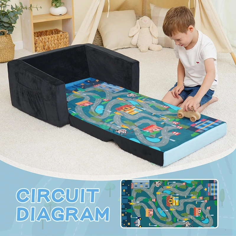 High-Density Sponge Flip-out Children Sofa Bed