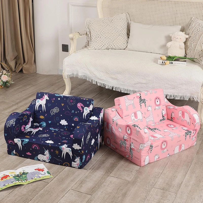 Rainbow Unicorn Print Flipout Kids Sofa Bed