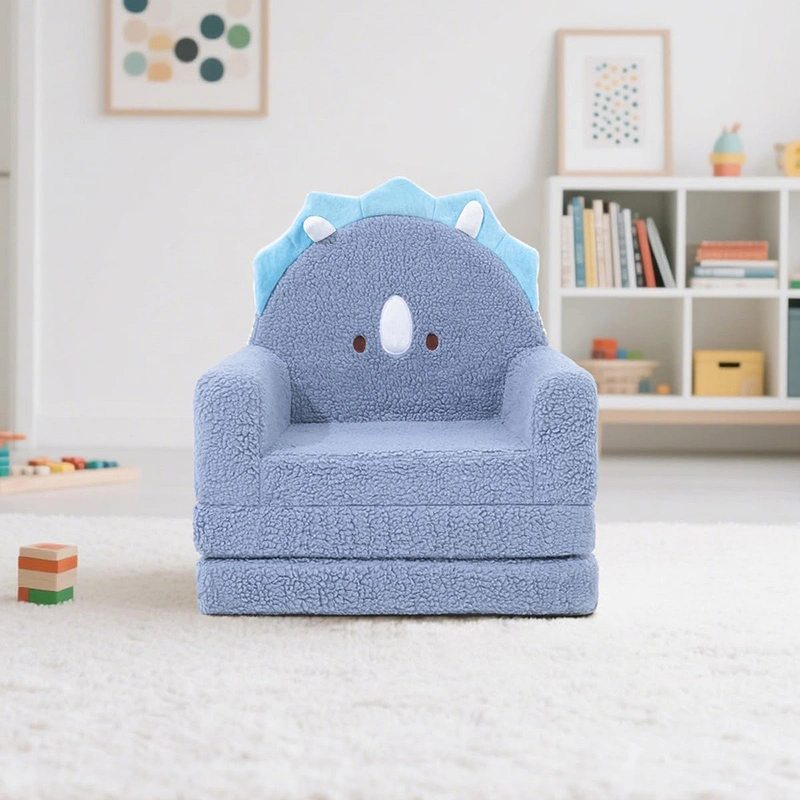 Cartoon Animal Convertible Kids Sofa - Toddler Foam Furniture