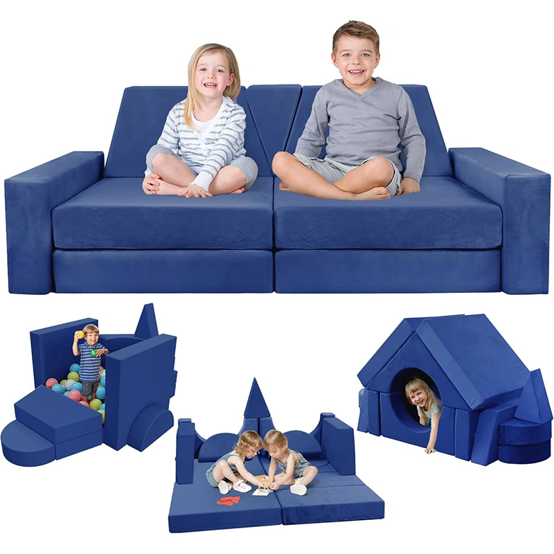 15pcs Kids Playroom Modular Couch and Building Kits