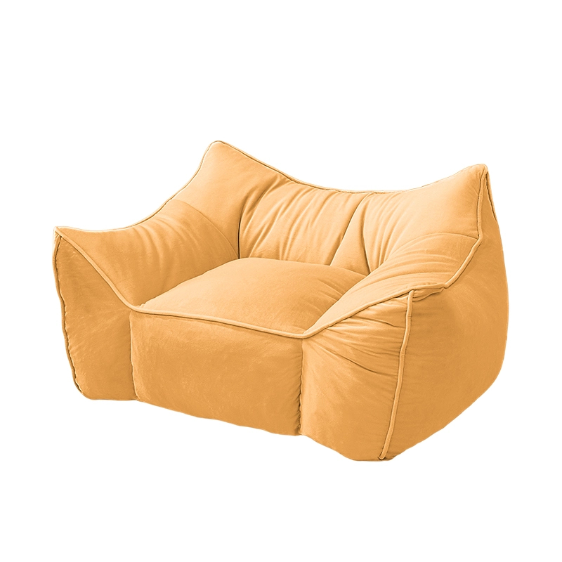 Kids Leather and Velvet Bean Bag Chair