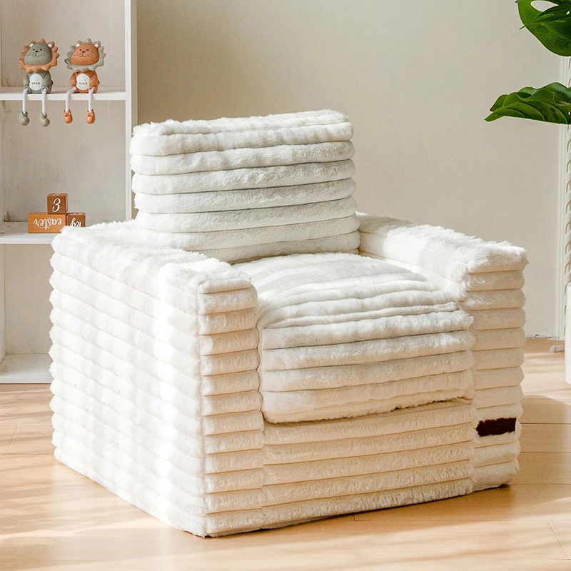 Cordury Kids Soft Foam Sofa with Pillows