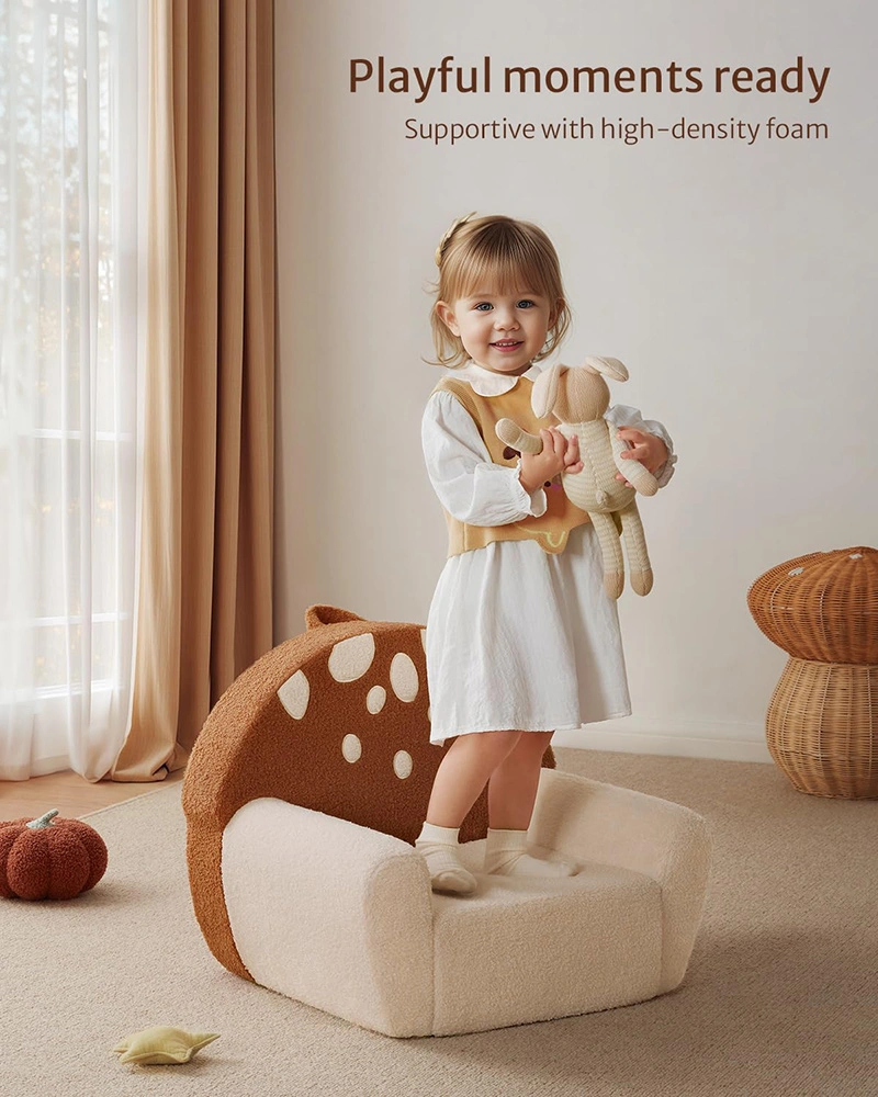 Mushroom Shaped Kids Foam Sofa Chair
