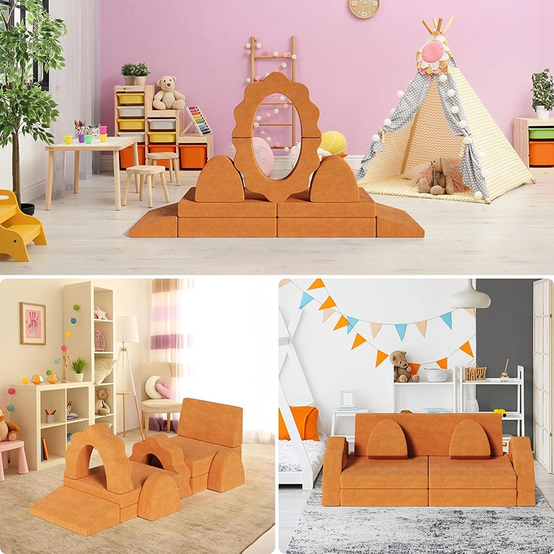 10pcs Kids Foam Modular Sofa and Climing Cubes