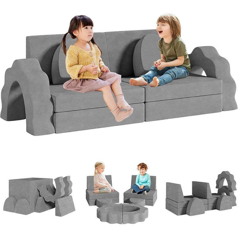 10pcs Kids Foam Modular Sofa and Climing Cubes