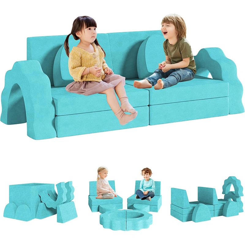 10pcs Kids Foam Modular Sofa and Climing Cubes