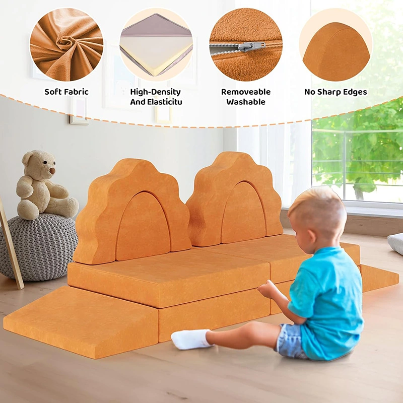 10pcs Kids Foam Modular Sofa and Climing Cubes