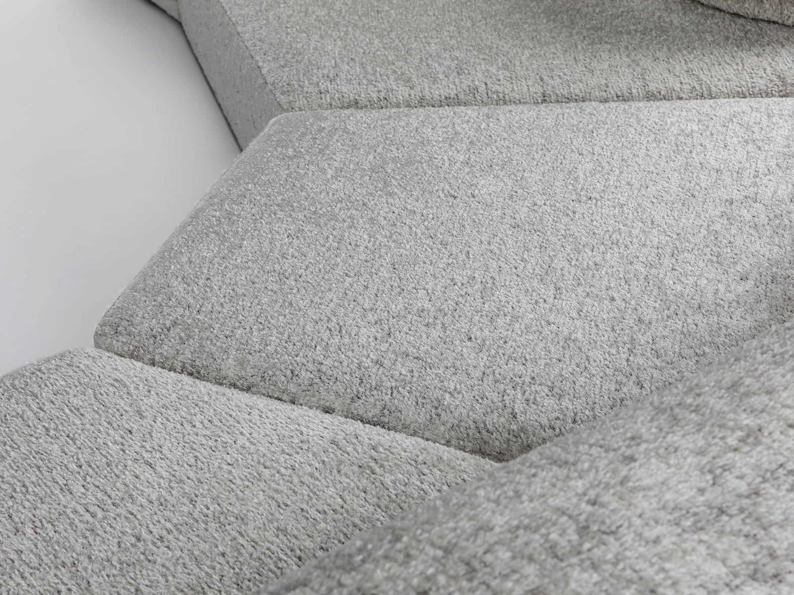 Geometric Rock-inspired Full Foam Sectional Compressed Sofa