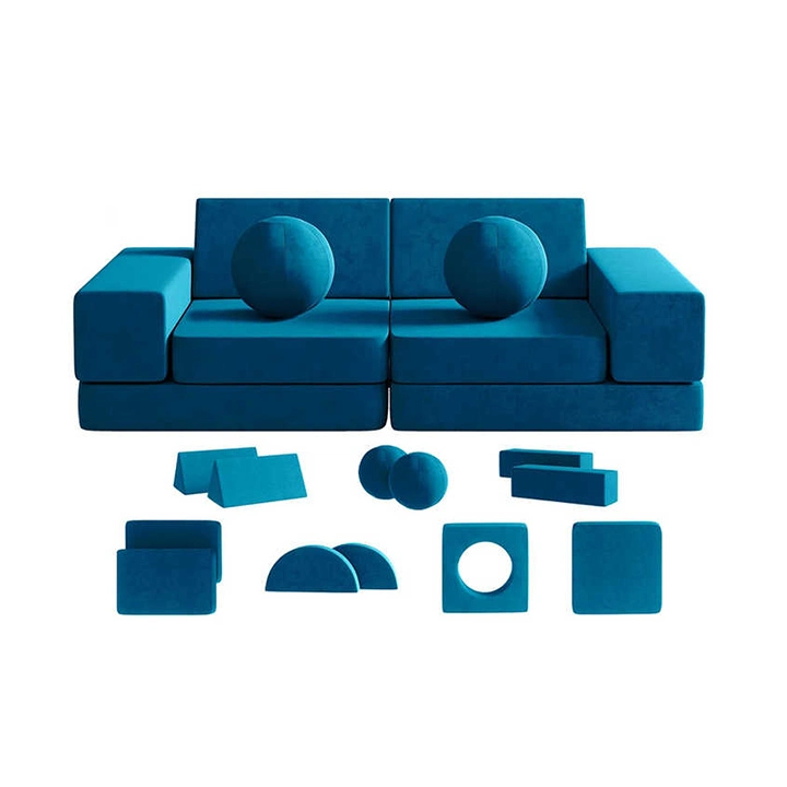 12PCS Toddler Modular Compressiable Couch for Playroom