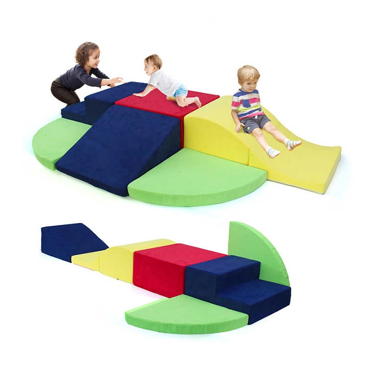 6-Piece Toddlers Foam Climbing Blocks Play Set