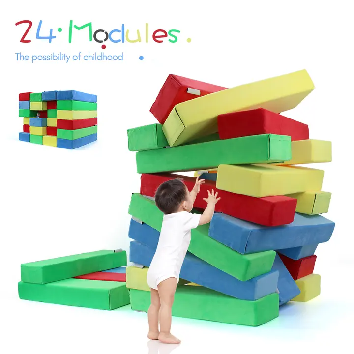24 Modules Color Foam Cuboid Building Blocks