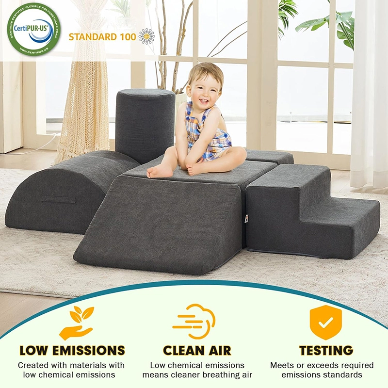 6Pcs Foam Climbing Blocks - Toddler Soft Play Equipment