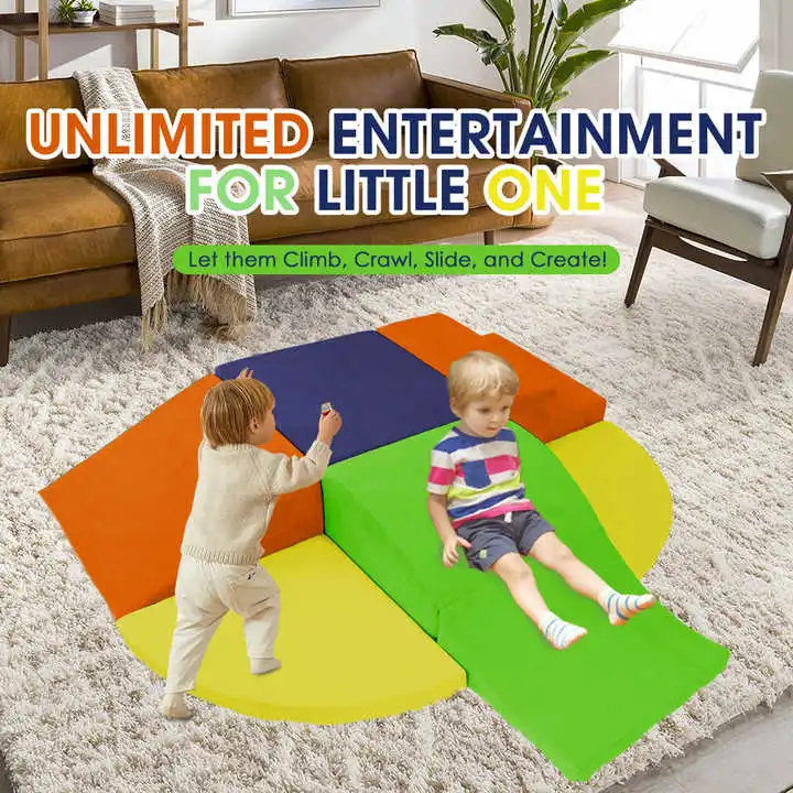 Lot de 6 blocs d'escalade en mousse souple pour tout-petits