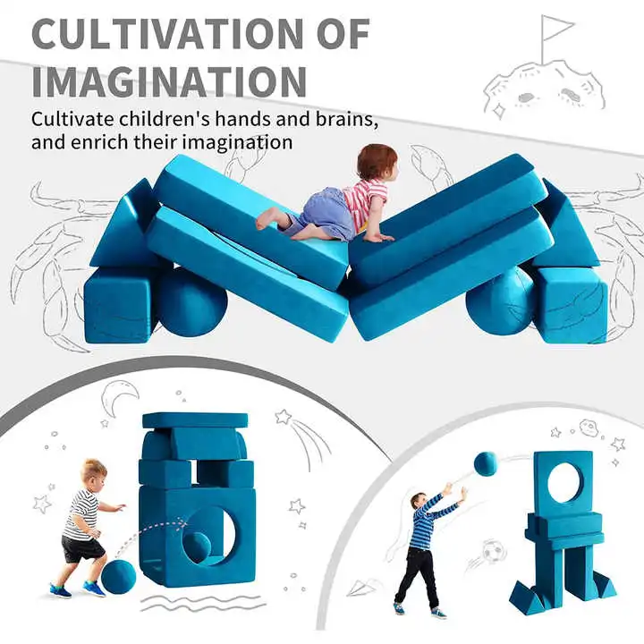 12PCS Toddler Modular Compressiable Couch for Playroom