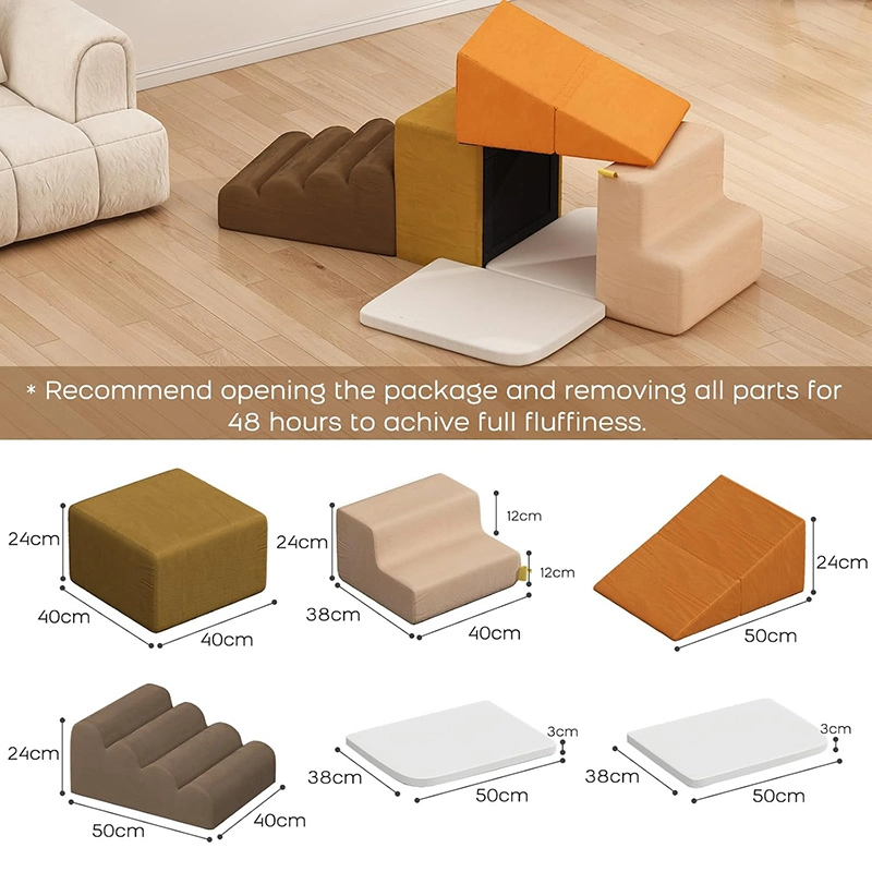 7-piece Children Educational Foam Blocks and Climbing Toys