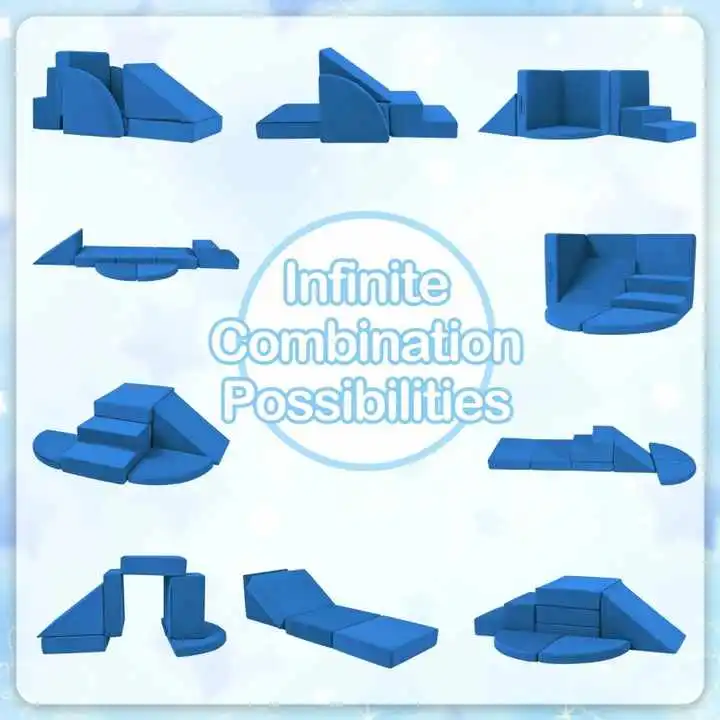 7pcs Baby Play Ground Soft Climbing Cube