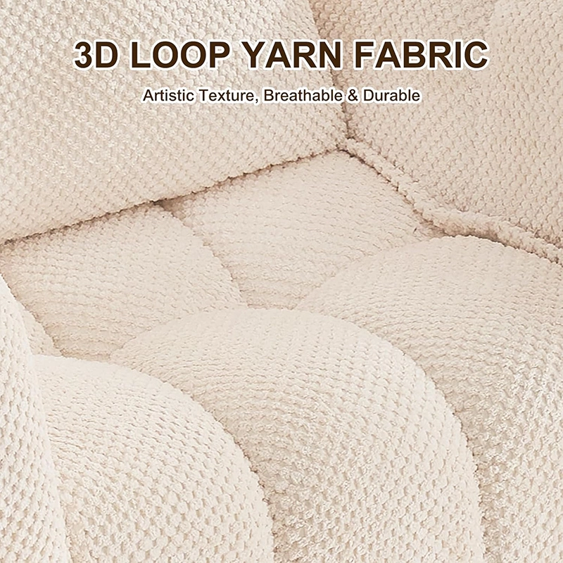 Pumpkin-shape Singel Cloud Sofa With One-piece Compression Foam