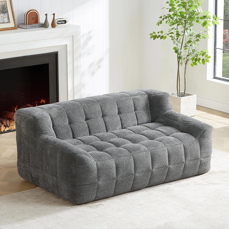 2-Seater Waffle Lattice Compressiable Foam Couch