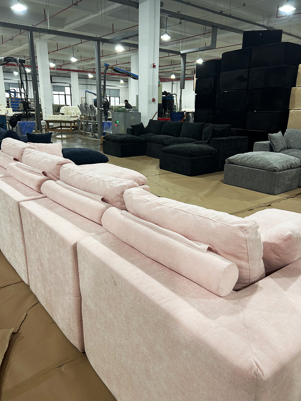 French Style Cloud Modular Sectional Compression Sofa