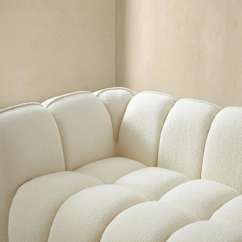 2-3 Seater Compressiable Foam Sofa with Rounded Arms