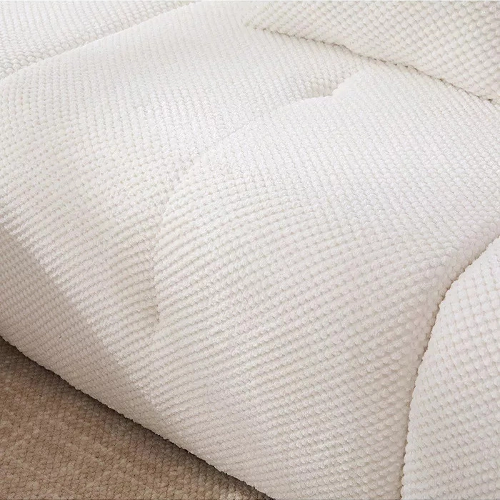 Convertible Modular Sectional Compressed Boneless Couch with Movable Ottoman