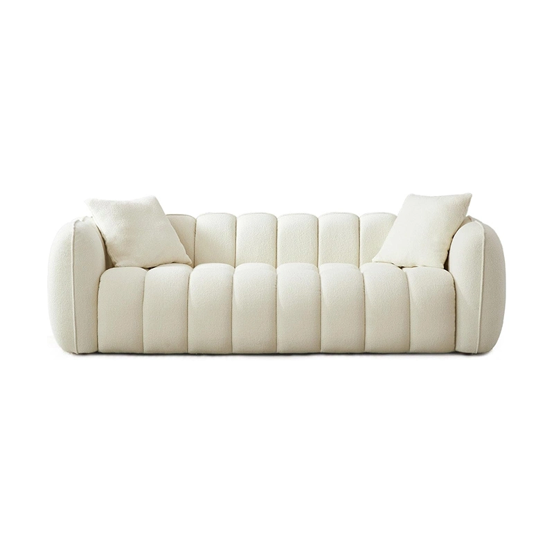 2-3 Seater Compressiable Foam Sofa with Rounded Arms