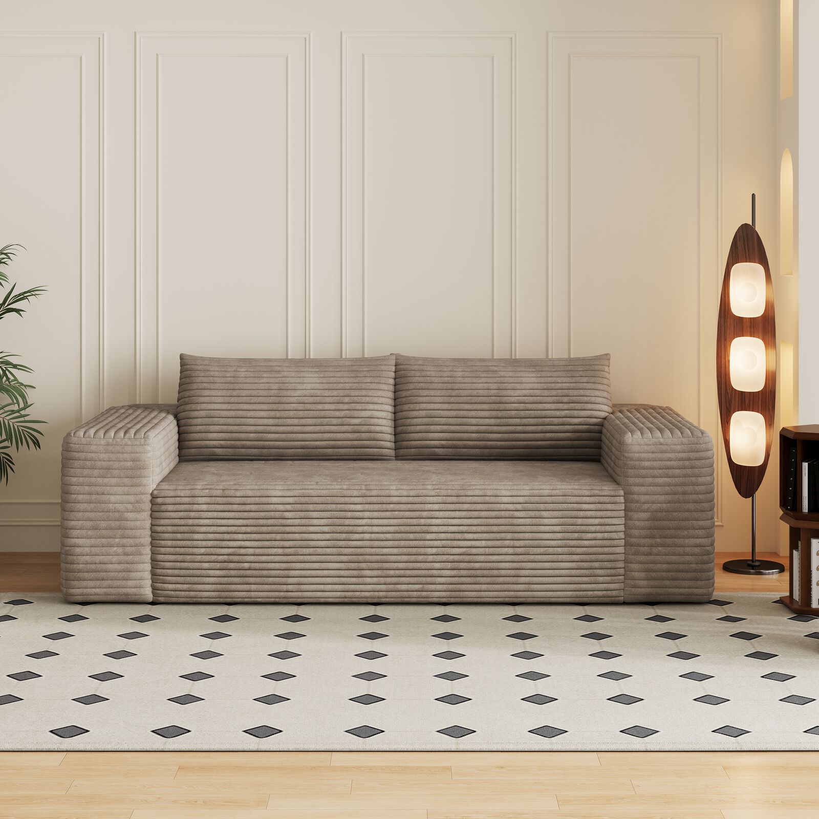 2 Seats Compression Sofa for Apartment, Dormitory and Home theater