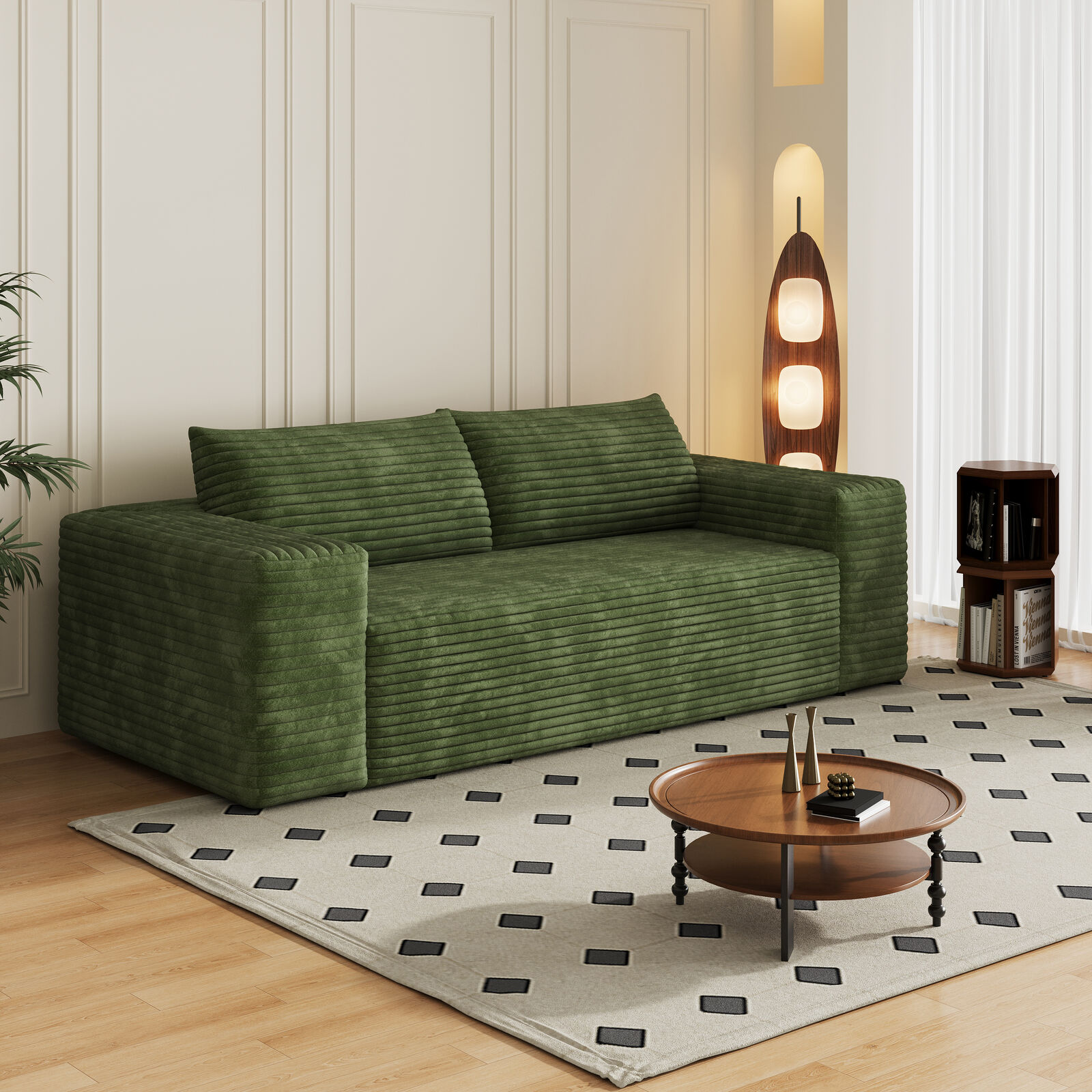 2 Seats Compression Sofa for Apartment, Dormitory and Home theater