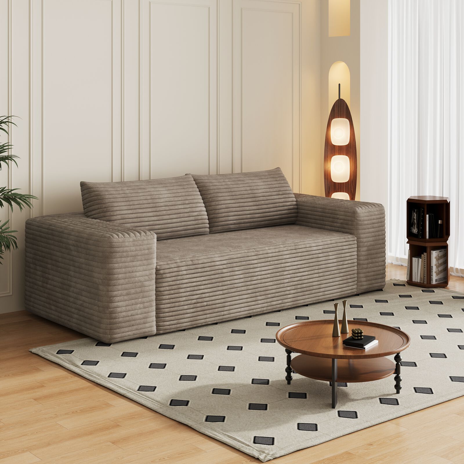 2 Seats Compression Sofa for Apartment, Dormitory and Home theater