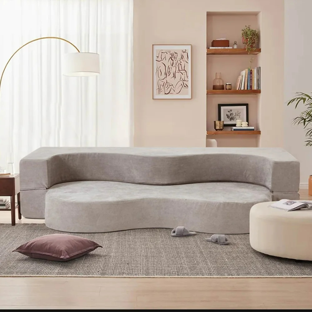 High-Density Foam Sofa Bed for Guest Room and Bedroom