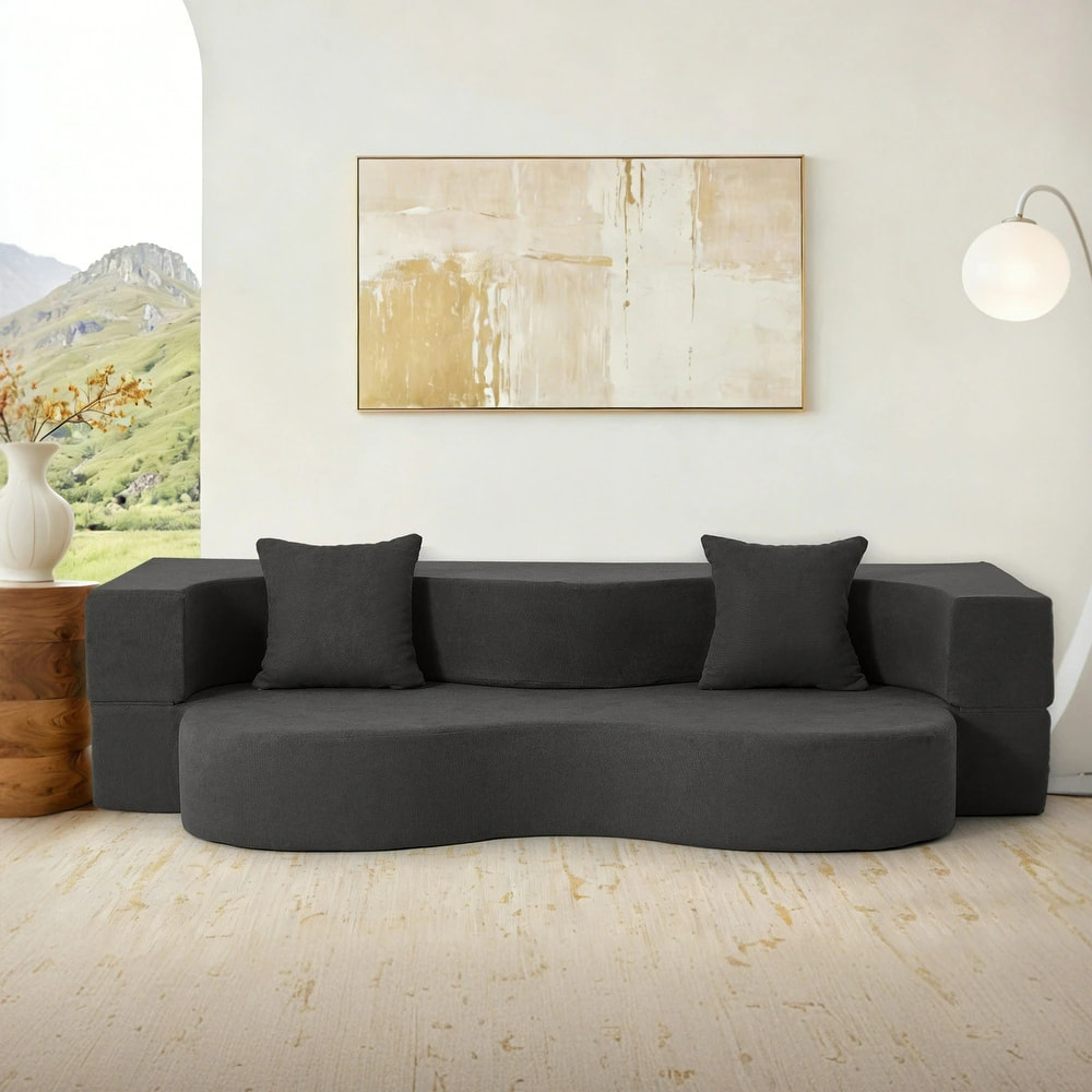 High-Density Foam Sofa Bed for Guest Room and Bedroom