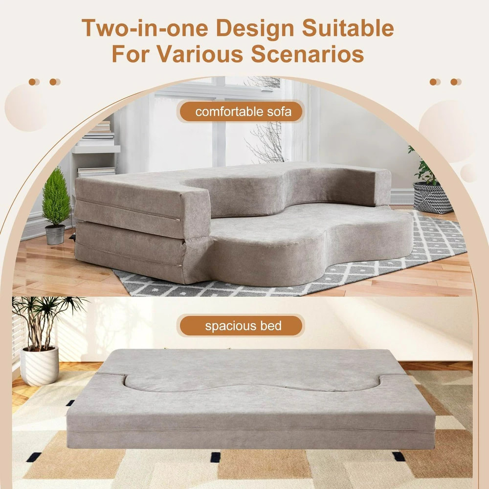 High-Density Foam Sofa Bed for Guest Room and Bedroom