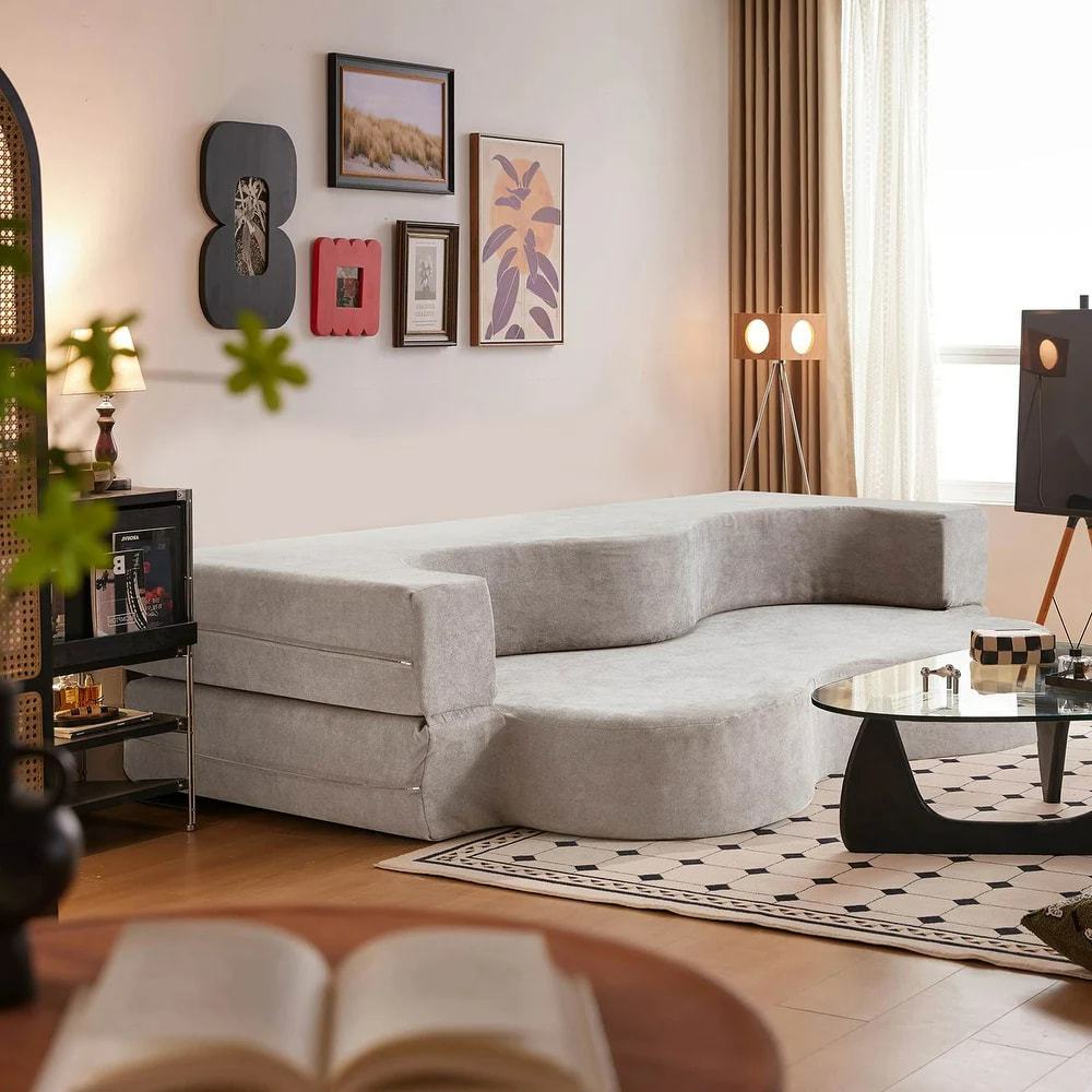 High-Density Foam Sofa Bed for Guest Room and Bedroom