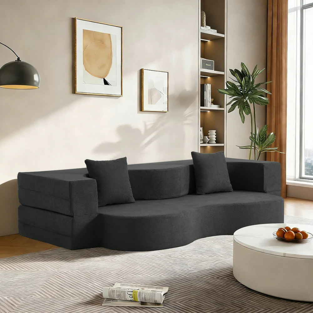 High-Density Foam Sofa Bed for Guest Room and Bedroom