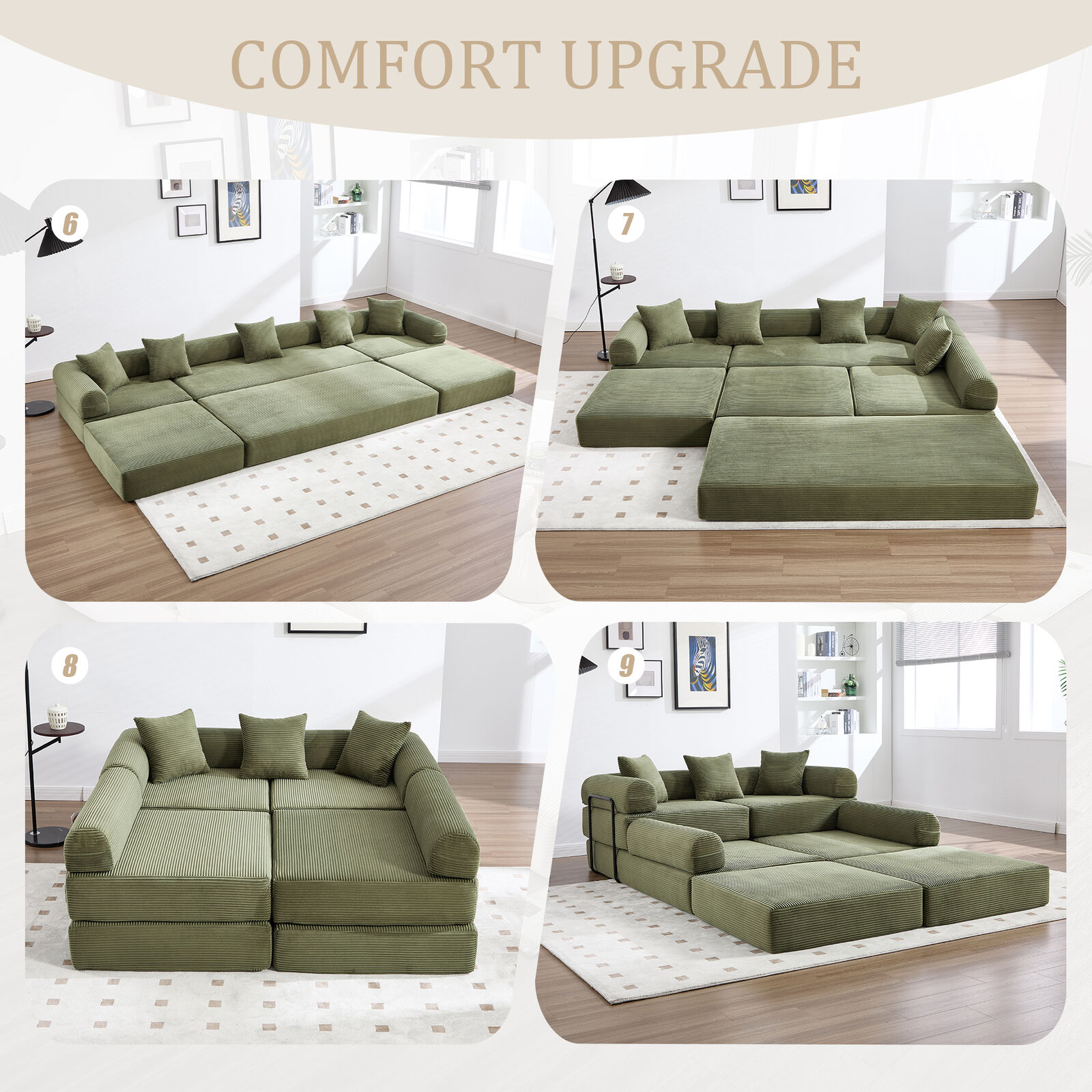 Oversized Convertible Folding Sofa Bed