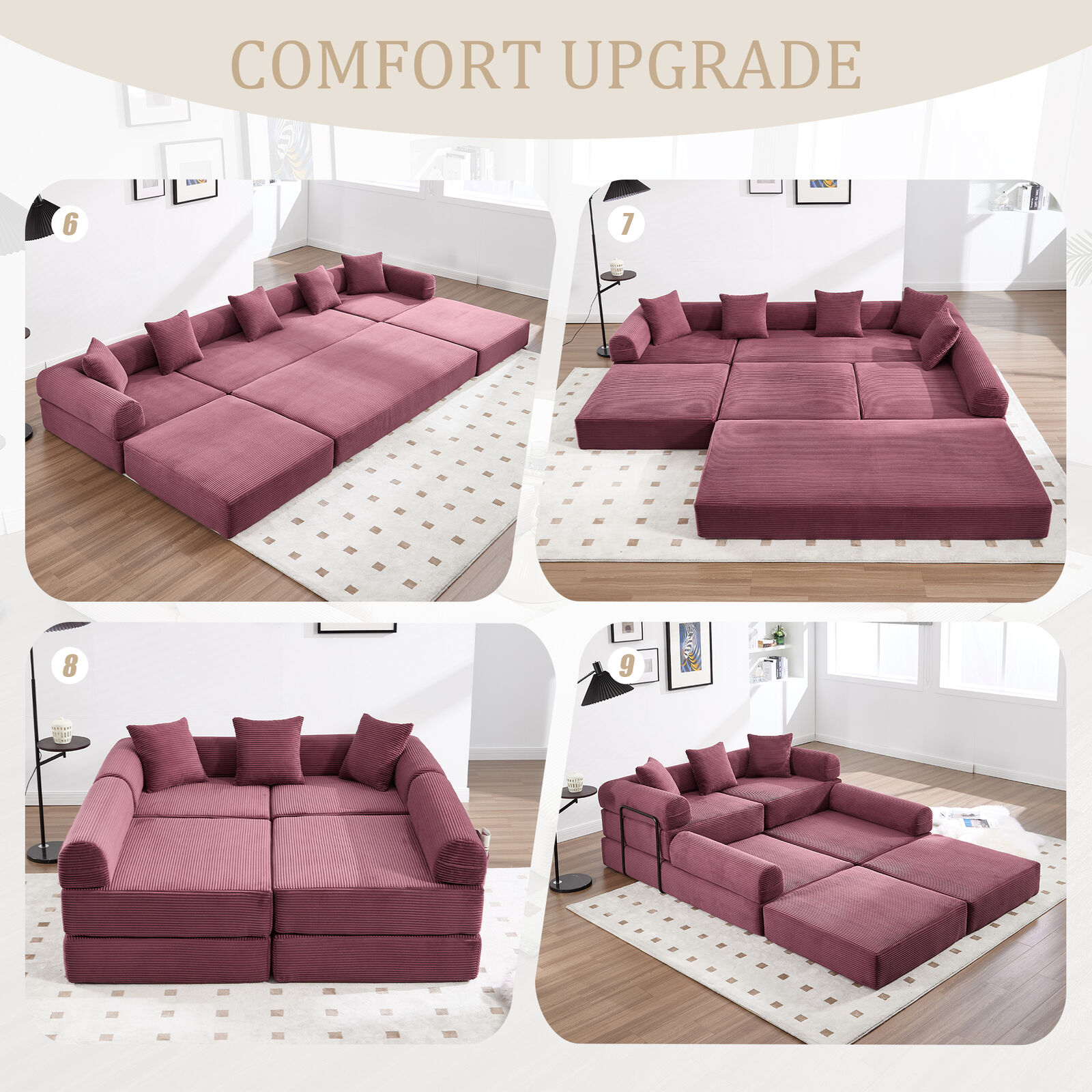 Oversized Convertible Folding Sofa Bed