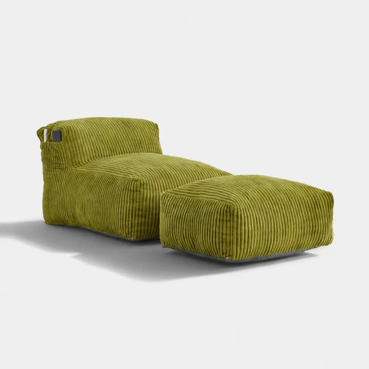 Bean Bag Lounger Chair with Ottoman