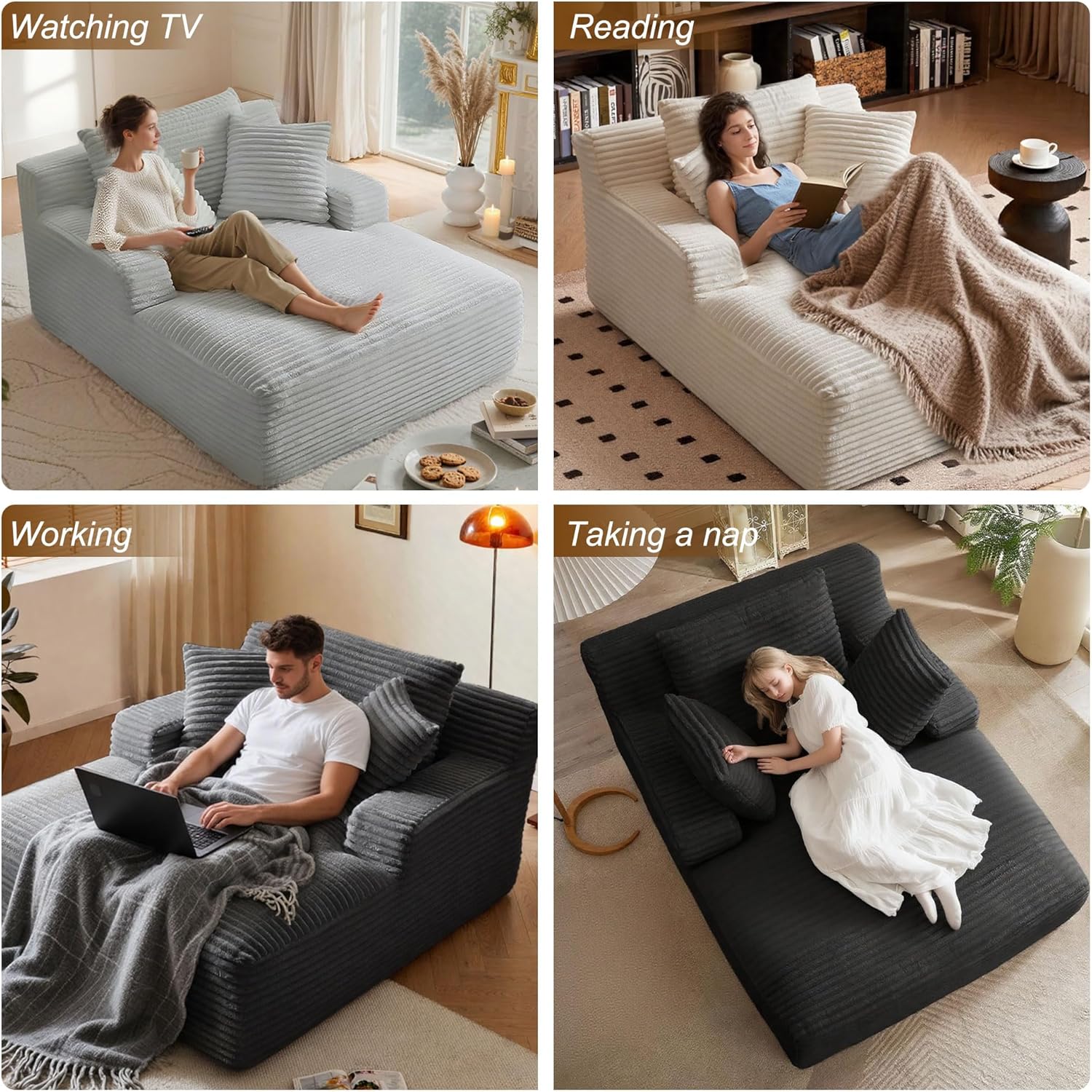 Compressed Chaise longue Chair - Single Sofa Bed
