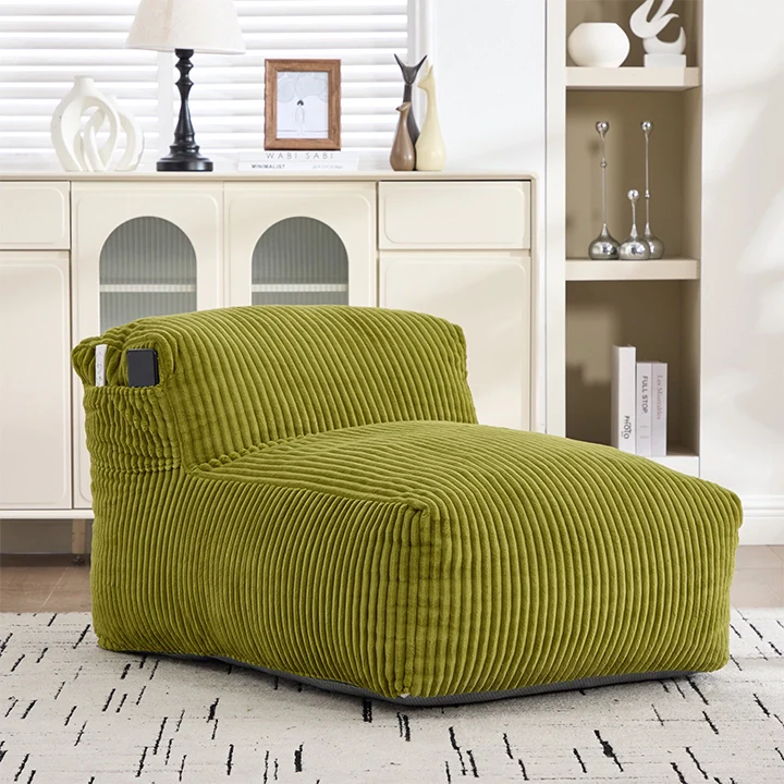 Bean Bag Lounger Chair with Ottoman