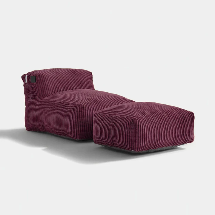 Bean Bag Lounger Chair with Ottoman