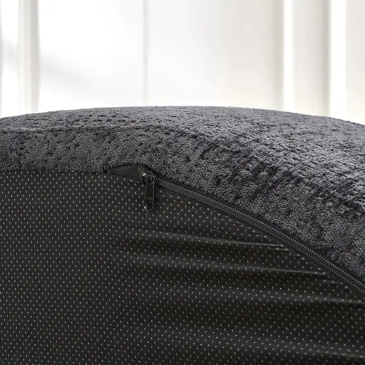 55'' Round Upholstered Lounge Chaise Sofa with Deep Seat